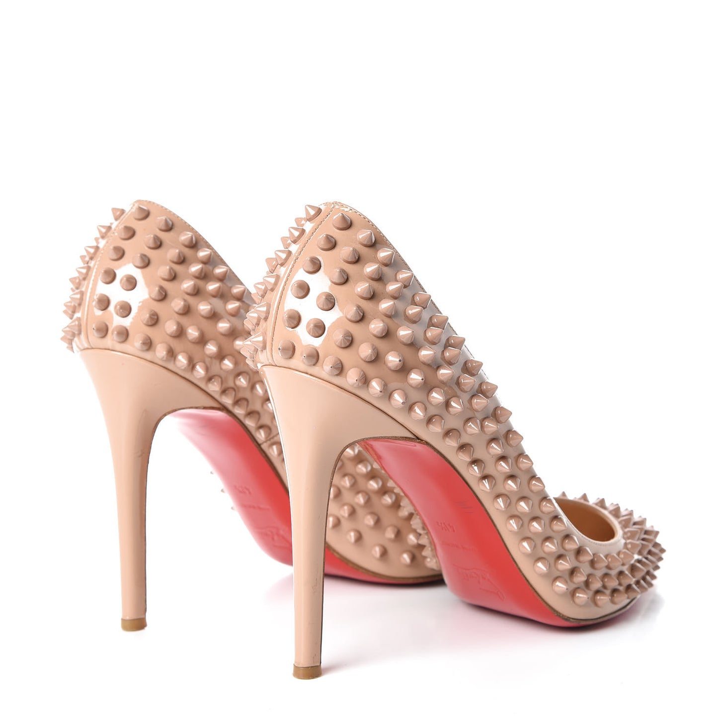 Patent Pigalle Spikes 120 Pumps 41.5 Nude