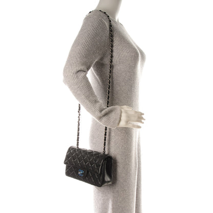 Chanel Lambskin Quilted Mini Rectangular Flap Black 2 of 7