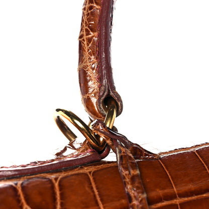 Hermes Shiny Niloticus Crocodile Kelly Sellier 28 Miel 23 of 34