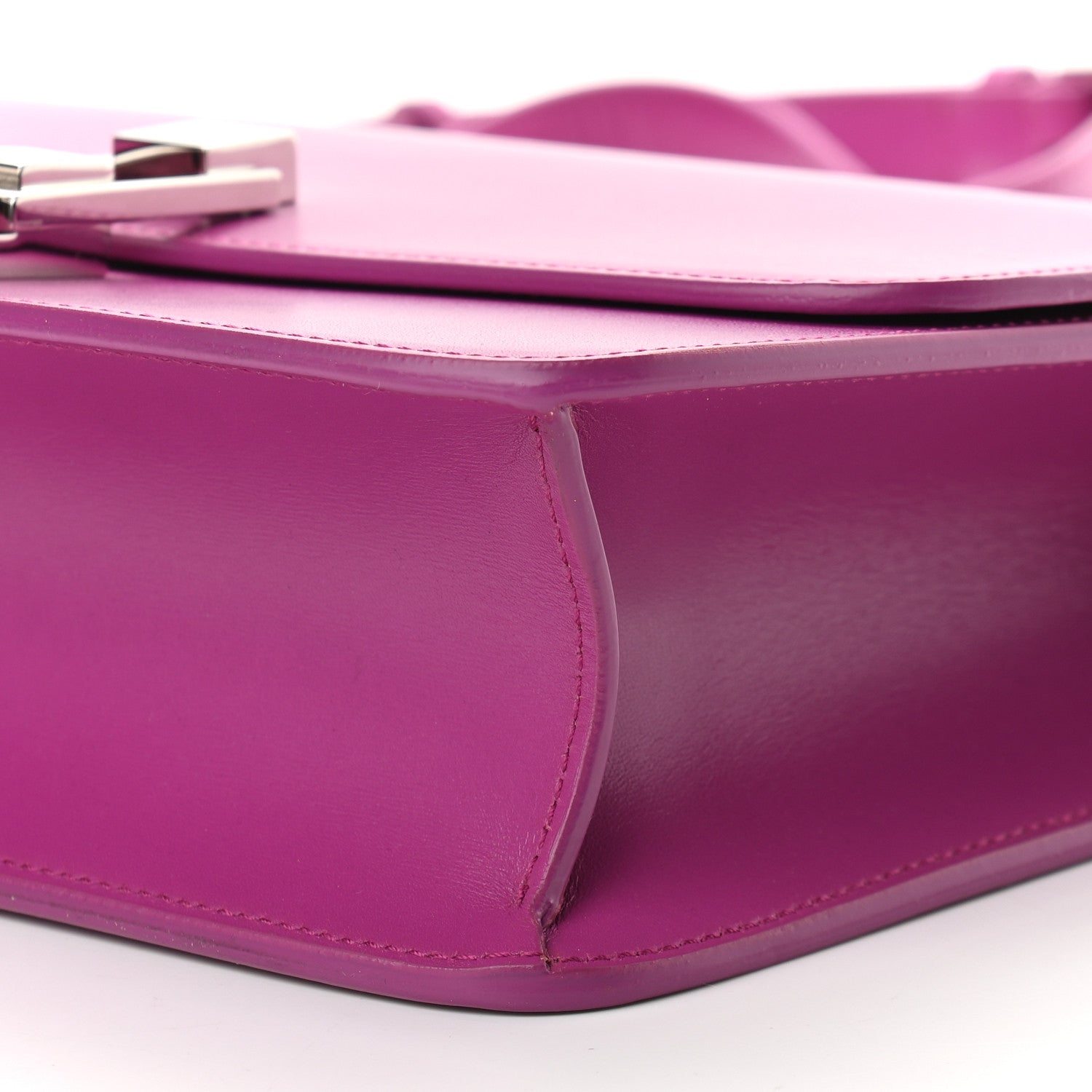 Saint Laurent Smooth Calfskin Le Carre Shoulder Bag Pink 8 of 9