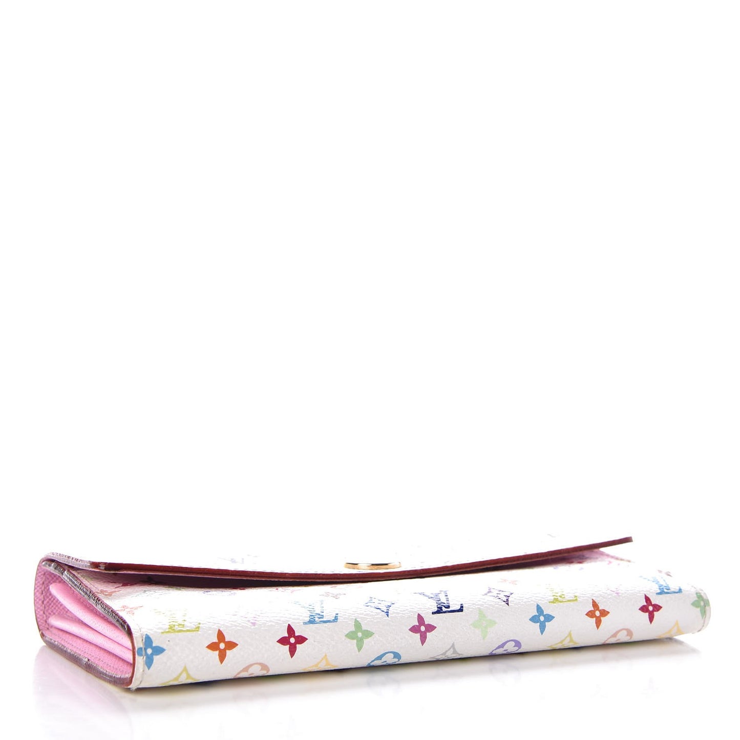 Monogram Multicolor Sarah Wallet White Litchi