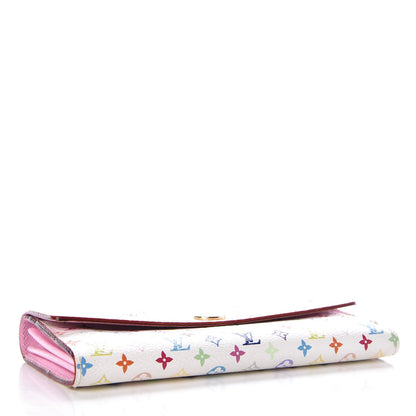 Louis Vuitton Monogram Multicolor Sarah Wallet White Litchi 4 of 8