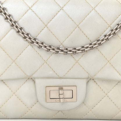 Chanel Metallic Lambskin Quilted 2.55 Reissue 227 Flap Silver 8 of 12