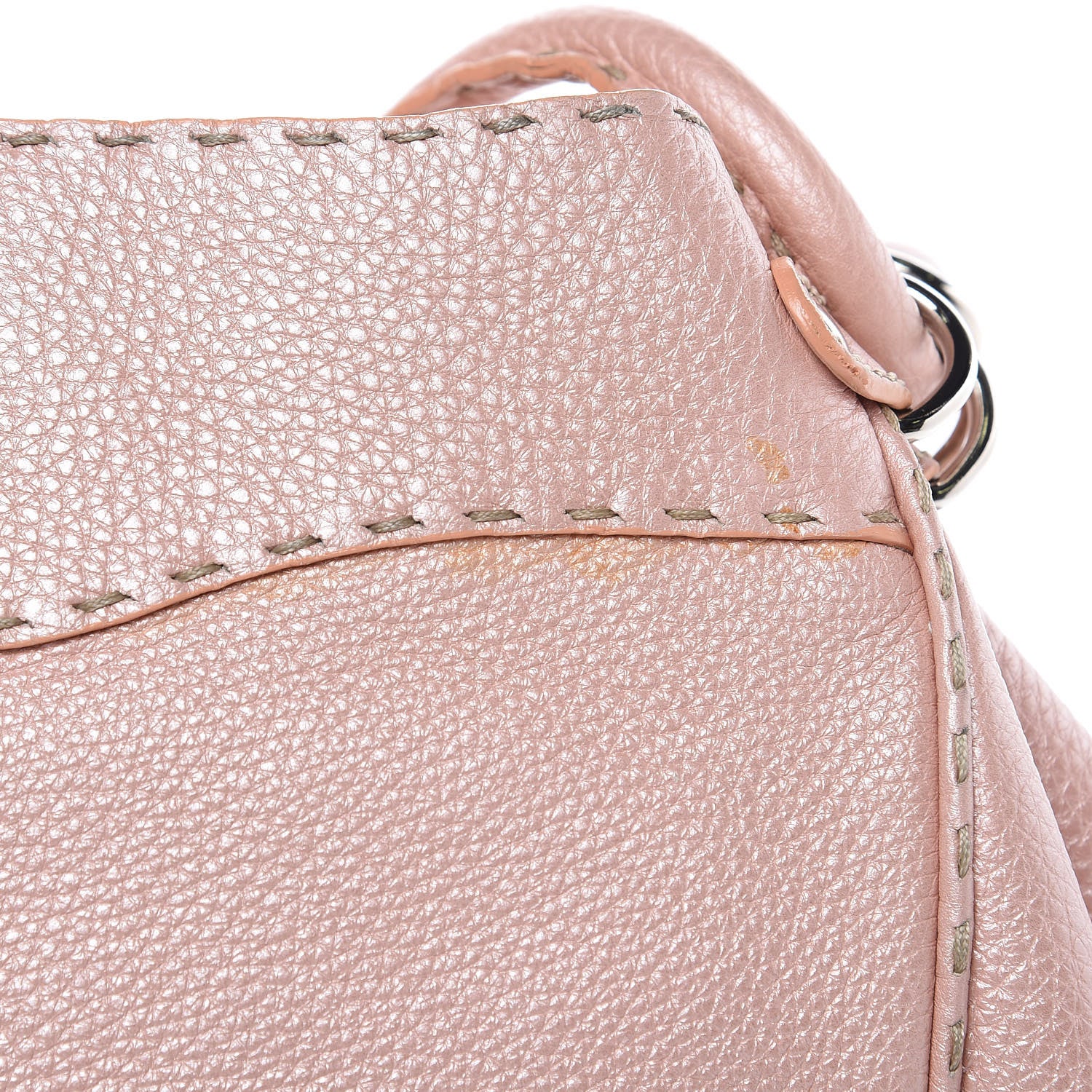 Fendi Cuoio Romano Selleria Small Bucket Bag Cipria 15 of 17