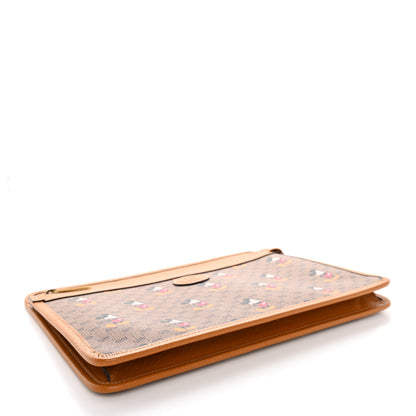 Gucci X DISNEY Mini Vintage GG Supreme Monogram Mickey Mouse Documents Holder Beige Vintage Sun Oil 3 of 10