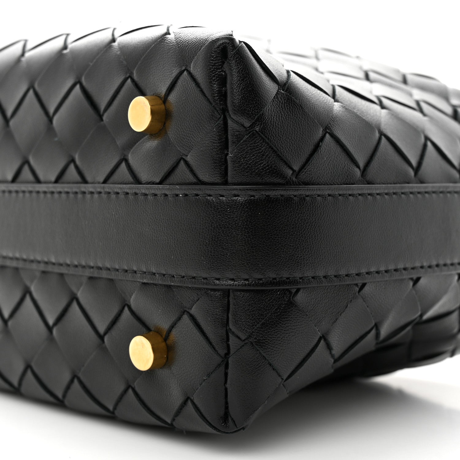 Bottega Veneta Calfskin Nappa Intrecciato Mini Wallace Black 10 of 10