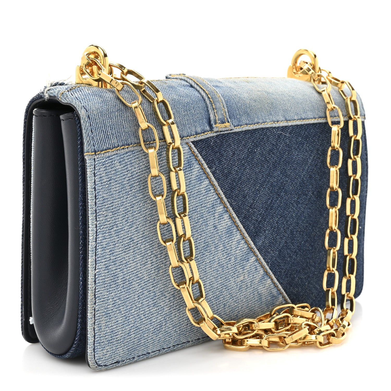 Dolce & Gabbana Denim DG Girls Shoulder Bag Blue 1848506