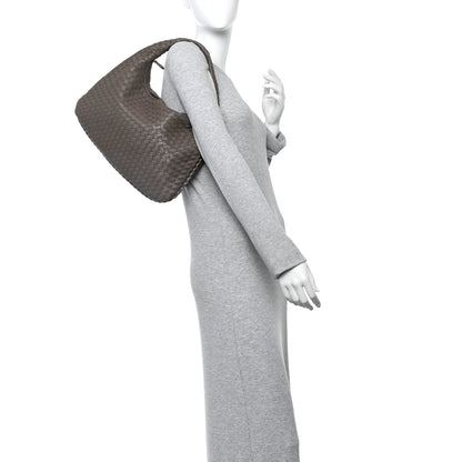 Bottega Veneta Nappa Intrecciato Medium Veneta Hobo Fume 2 of 10