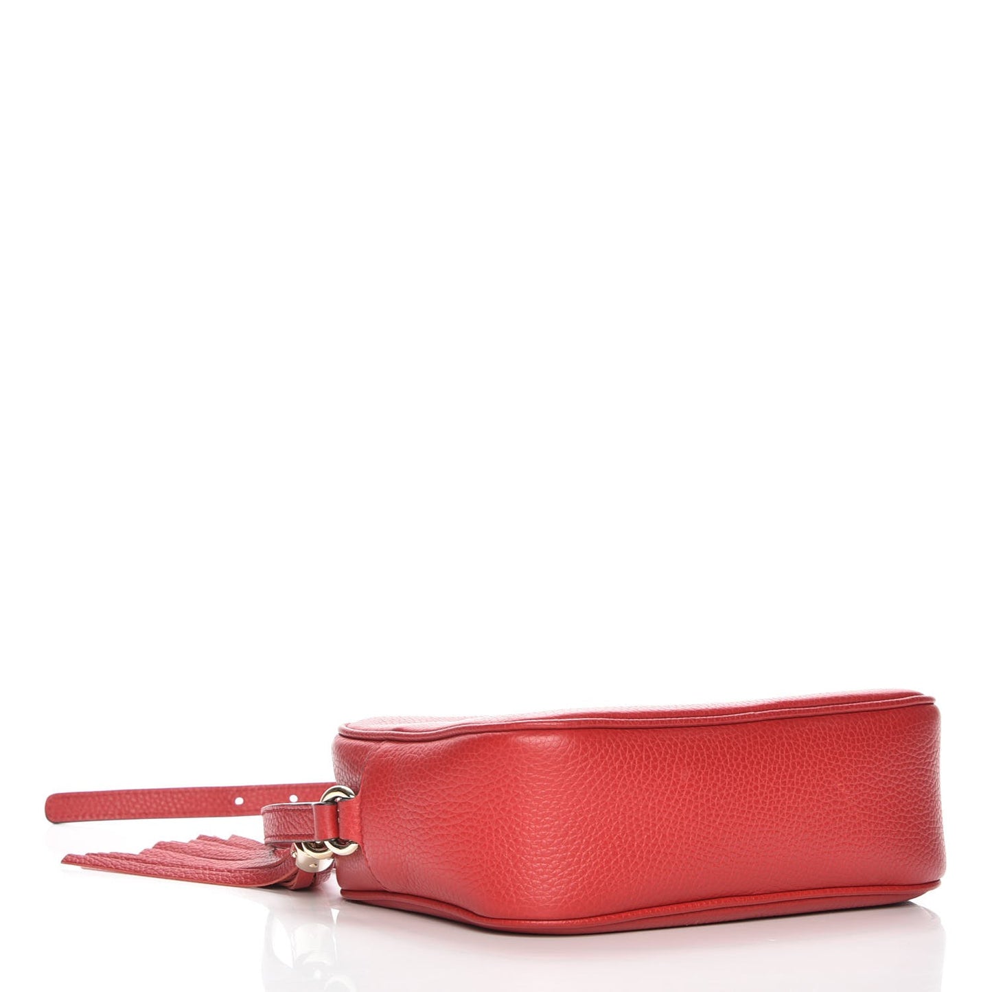 Pebbled Calfskin Small Soho Disco Bag Tabasco Red