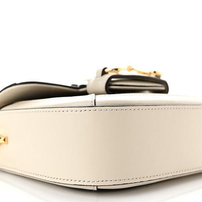 Gucci GG Supreme Monogram Web Mini Horsebit 1955 Shoulder Bag Beige Mystic White 9 of 10