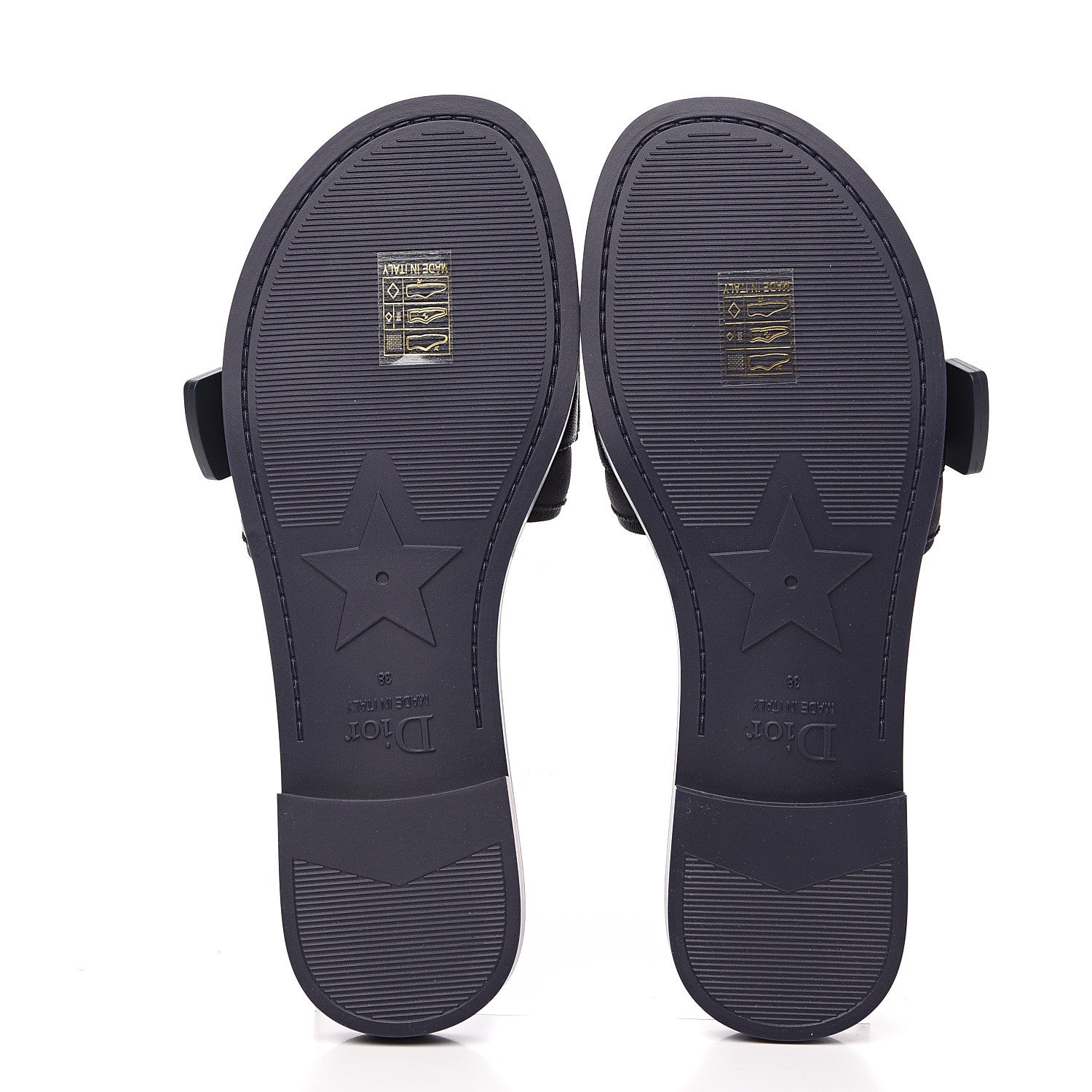 Christian Dior Technical Stretch Fabric Camouflage Dio(r)evolution Slide Sandals 38 Deep Blue 5 of 8