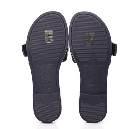 Christian Dior Technical Stretch Fabric Camouflage Dio(r)evolution Slide Sandals 38 Deep Blue 5 of 8
