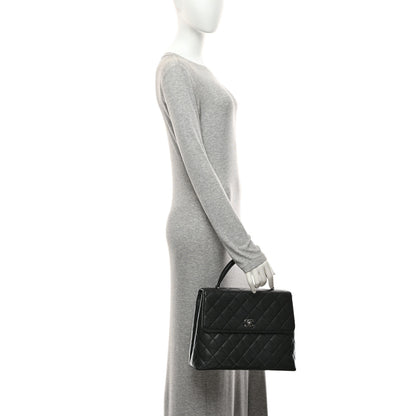 Chanel Caviar Quilted Jumbo Kelly Flap Black 2 of 10