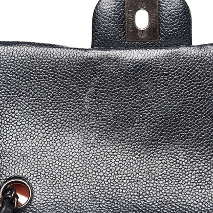 Chanel Pearly Caviar Quilted Mini Rectangular Flap Grey 12 of 13