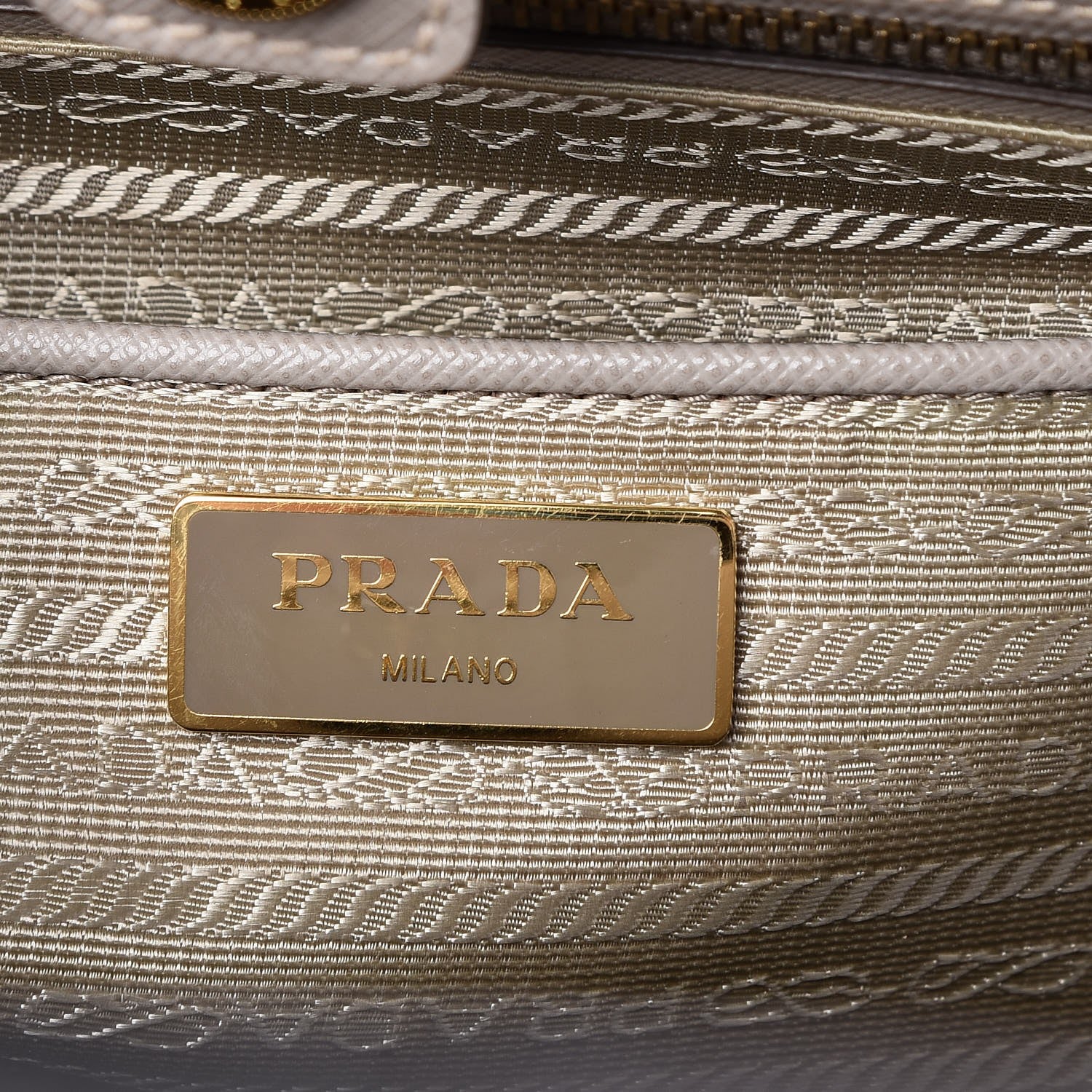 Prada Saffiano Bi-Color Tote Pomice Argilla 6 of 8