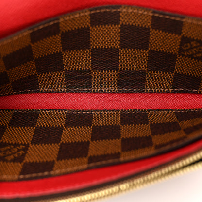 Louis Vuitton Damier Ebene Emilie Wallet Red 6 of 8