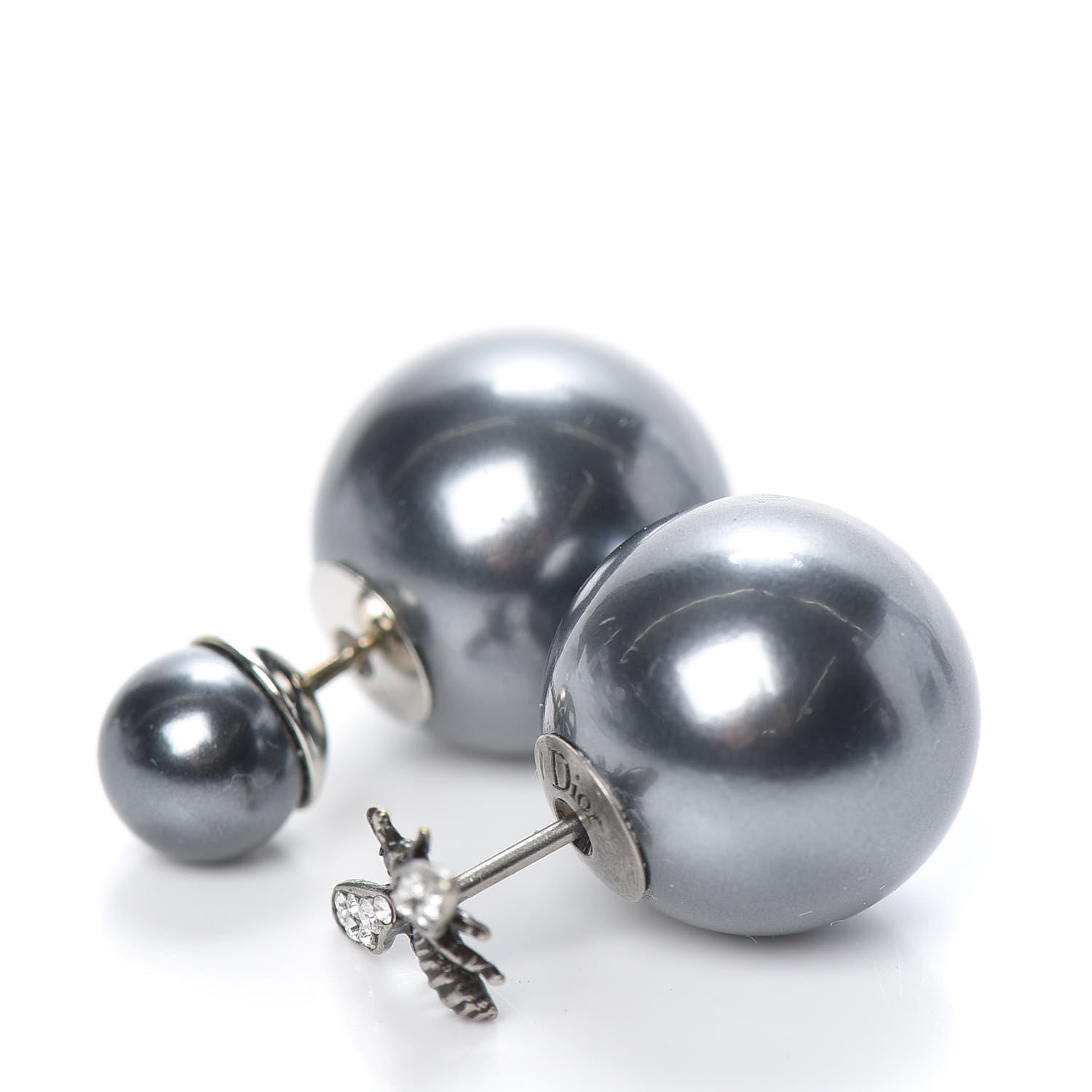 Christian Dior Mise En Dior Tribal Bee Earrings Grey 3 of 4