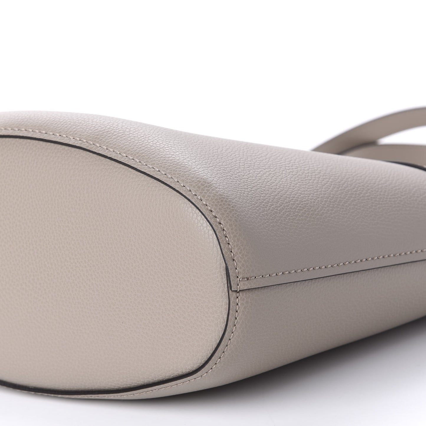 Smooth Grained Calfskin Small Aby Tote Motty Grey