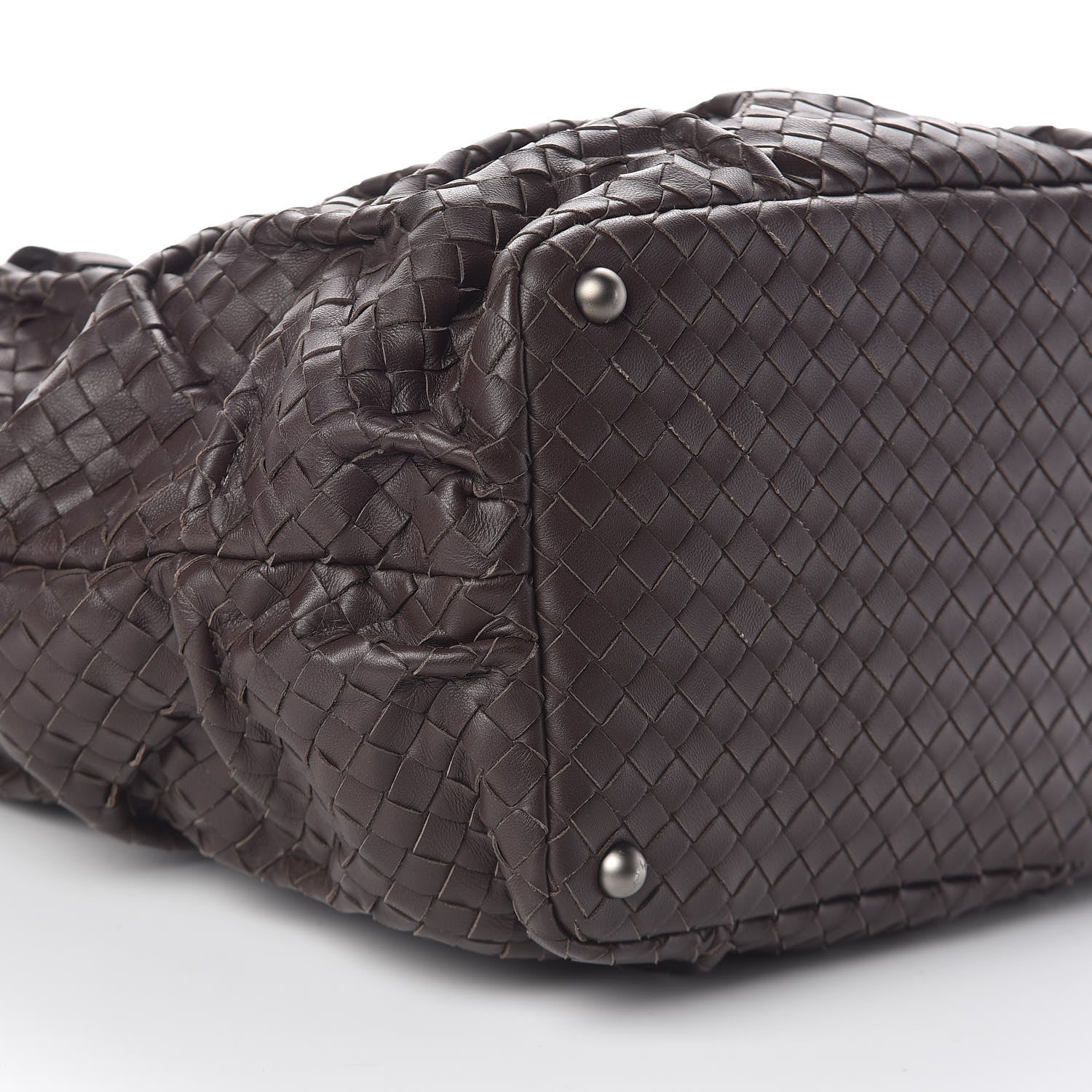 Bottega Veneta Nappa Intrecciato Pleated Tote Ebano 8 of 9