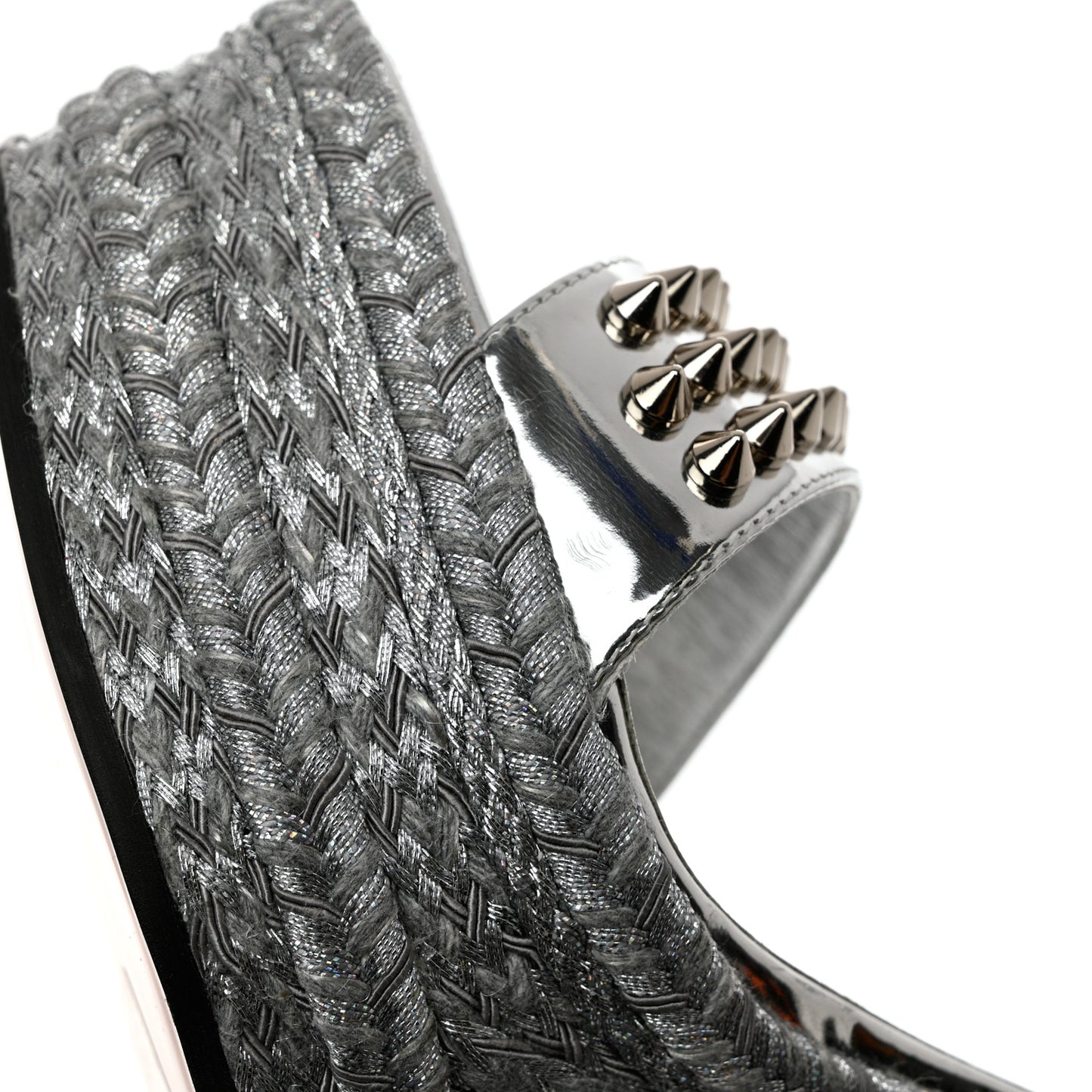Calfskin Madmonica 120 Wedge Sandals 39 Silver