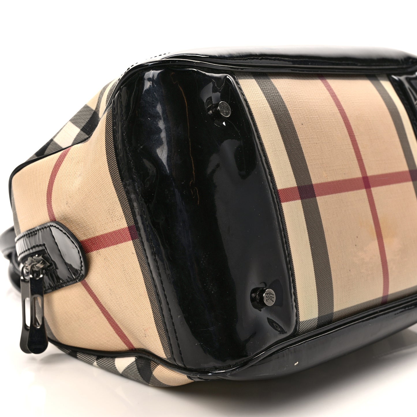 Supernova Check Patent Bowling Bag Black
