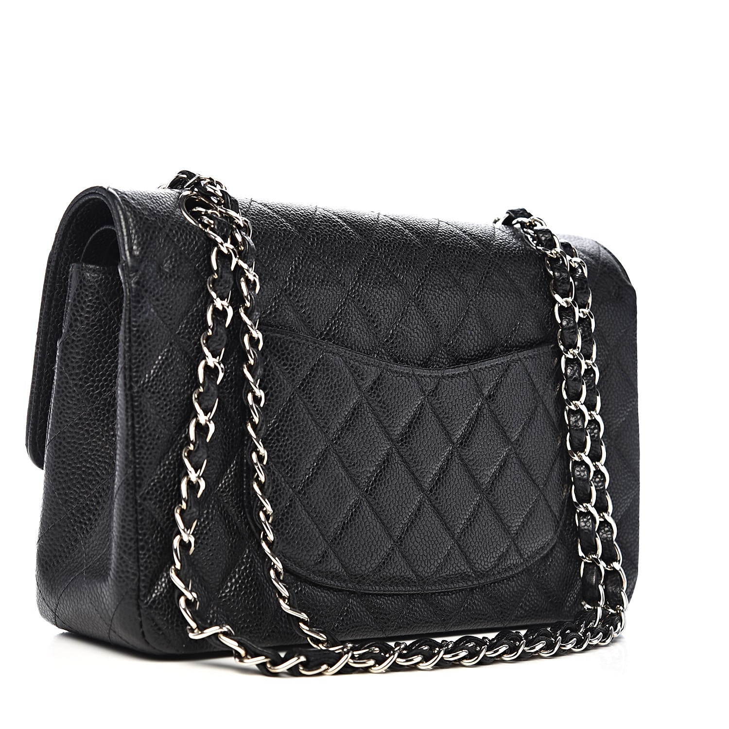 Chanel Caviar Quilted Medium Double Flap Black 3 of 16