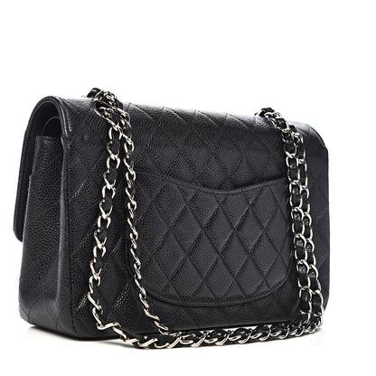 Chanel Caviar Quilted Medium Double Flap Black 3 of 16