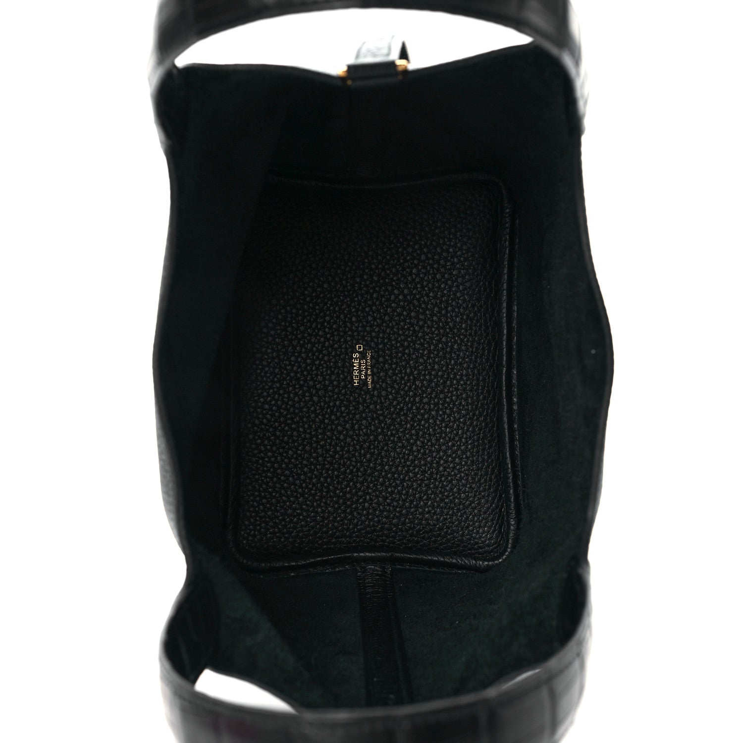 Hermes Taurillon Clemence Matte Alligator Picotin Lock Touch 18 PM Black 5 of 11