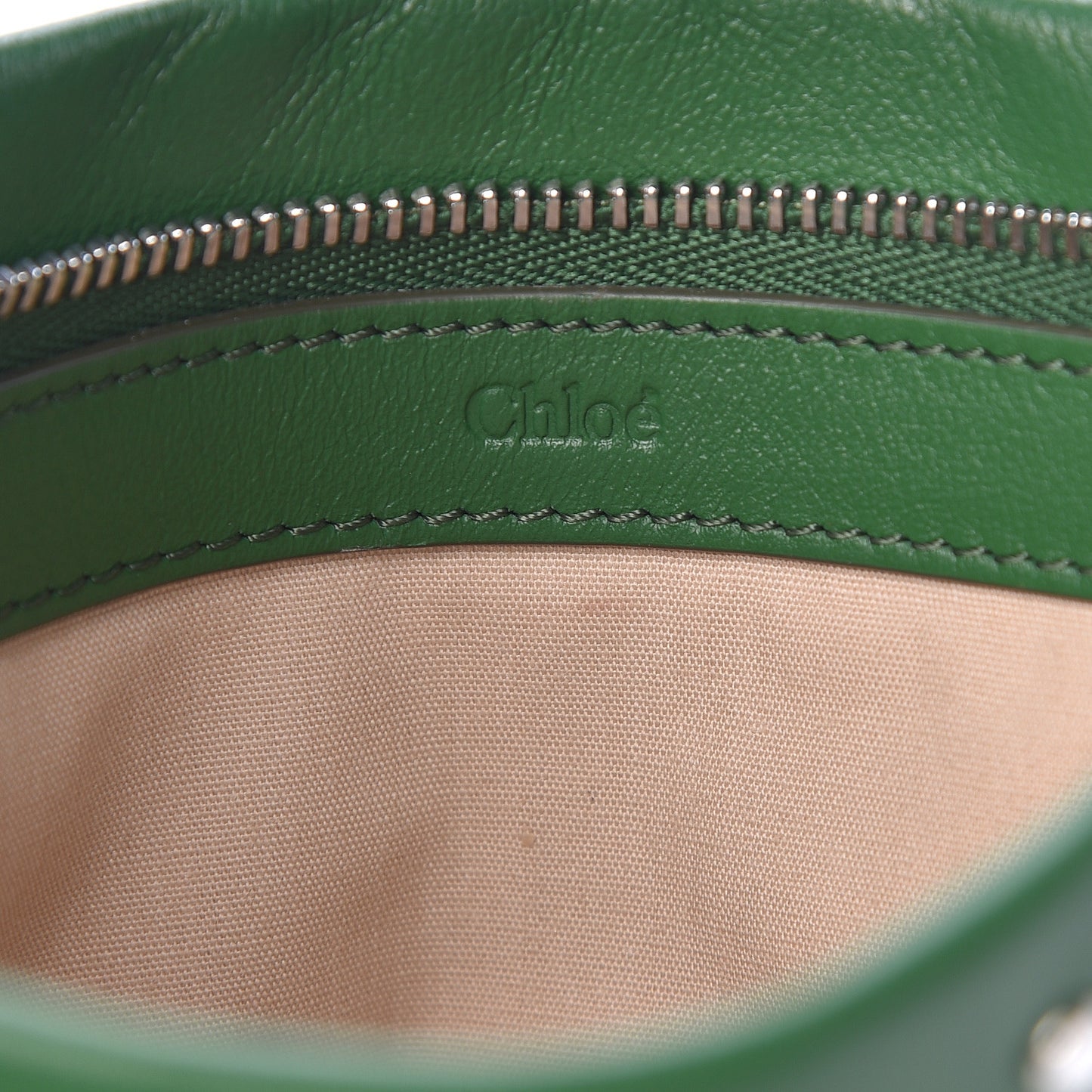 Calfskin Mini Roy Chain Pouch Green