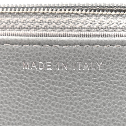 Chanel Grained Calfskin Quilted CC Box Wallet On Chain WOC Grey 6 of 16