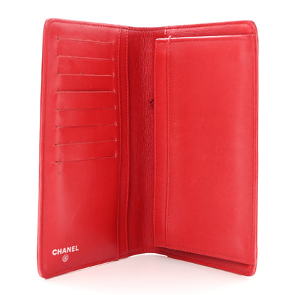Chanel Caviar Sevruga Yen Wallet Red 5 of 15