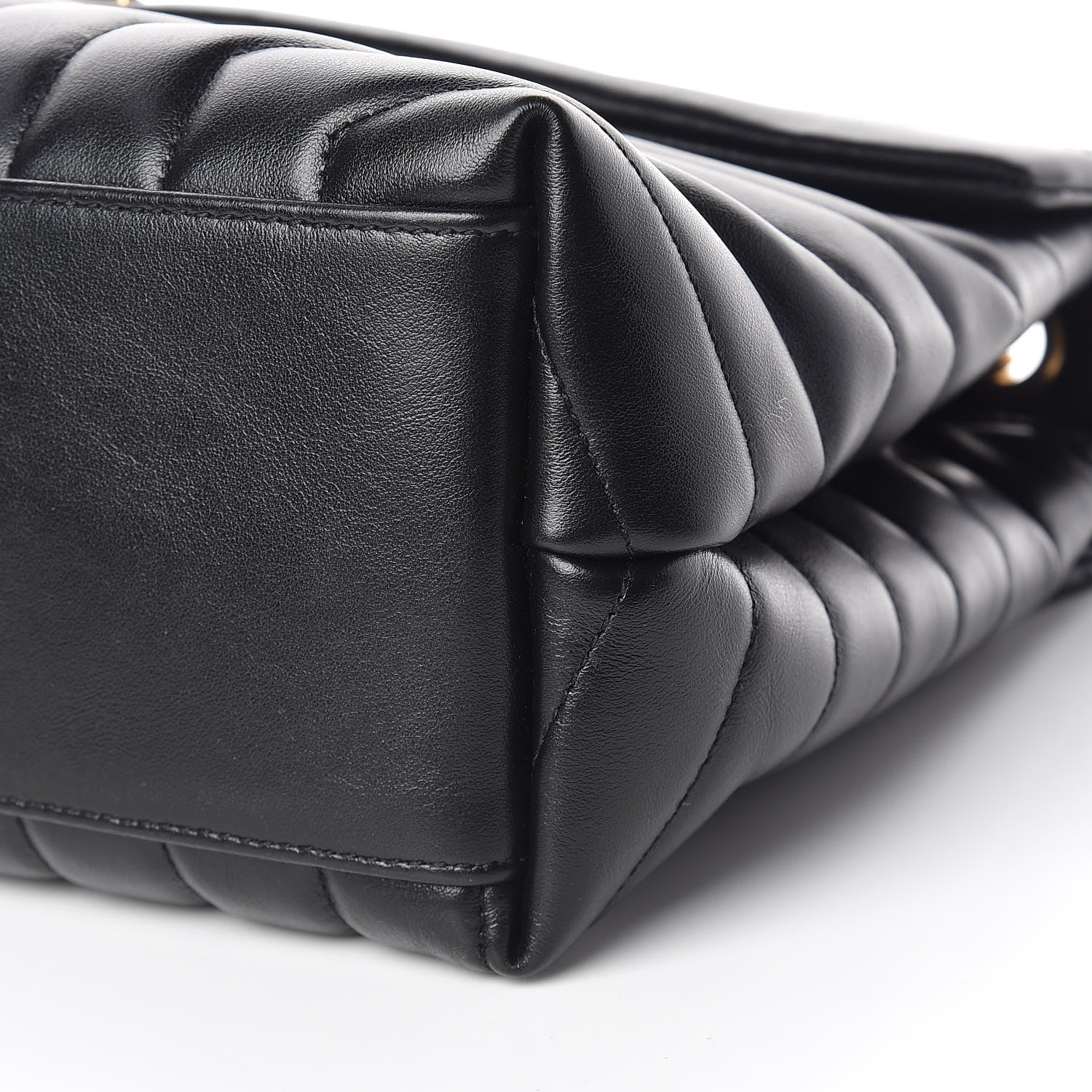 Saint Laurent Calfskin Y Quilted Monogram Medium Loulou Chain Satchel Black 11 of 11