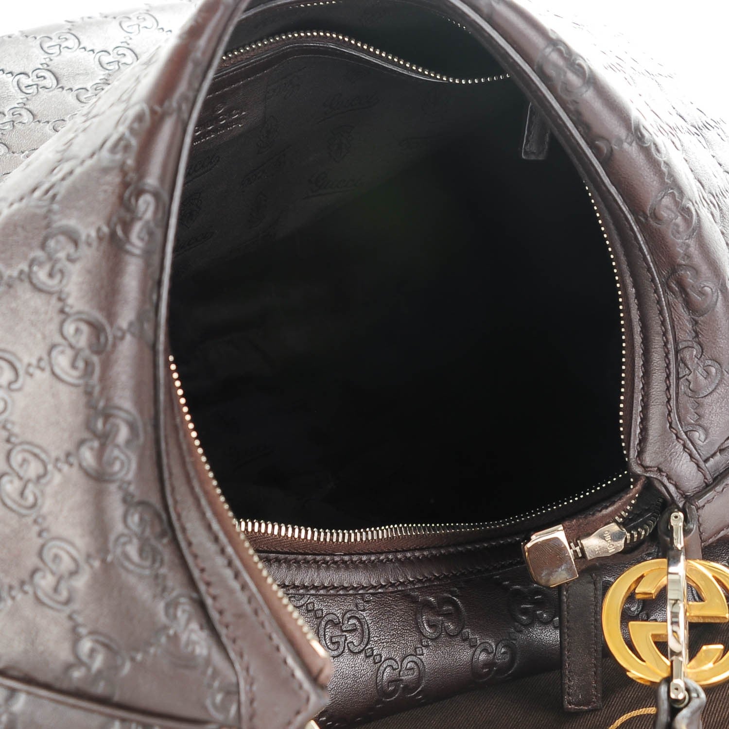 Gucci Guccissima GG Twins Large Hobo Chocolate 5 of 7