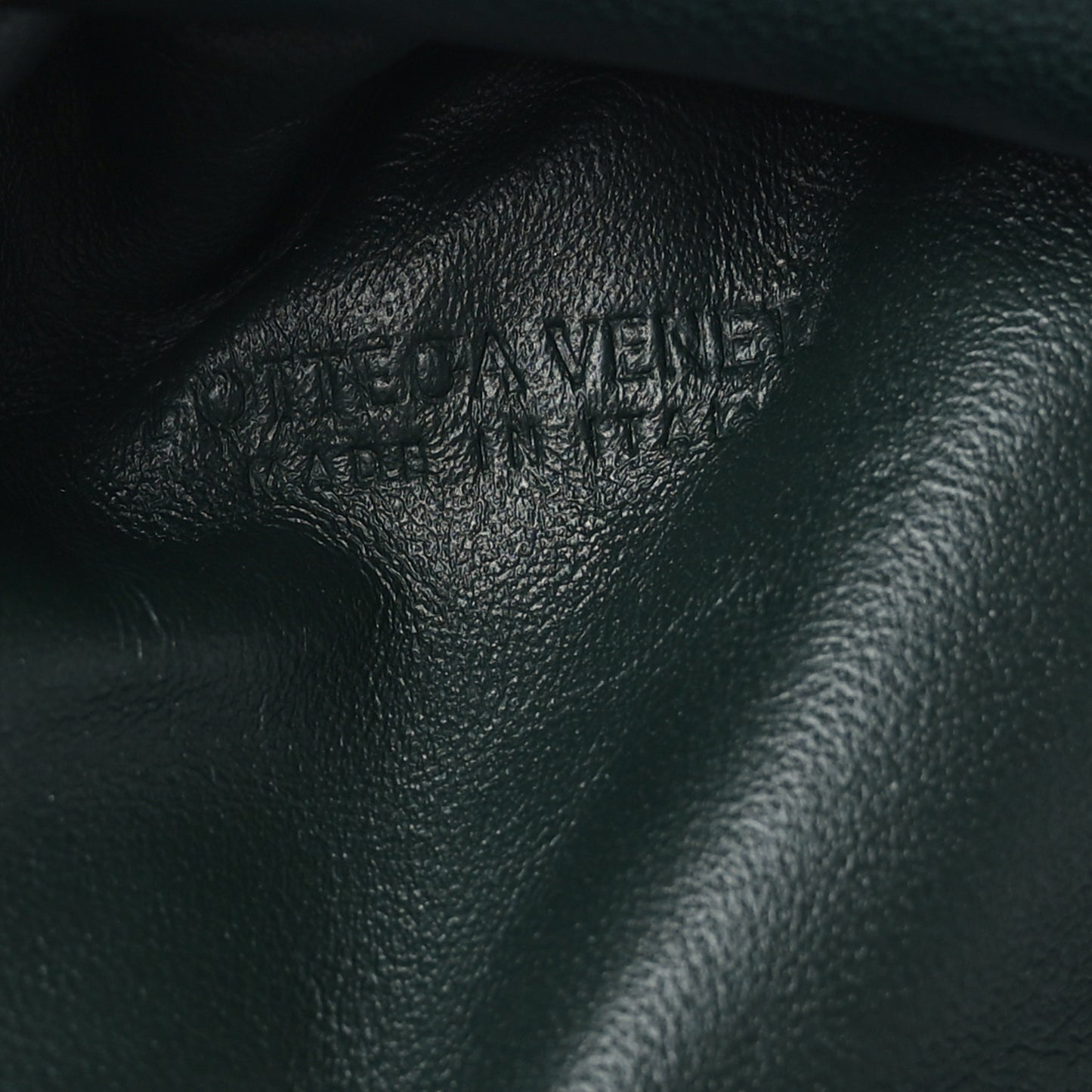 Nappa Intrecciato The Mini Pouch Bottle Green