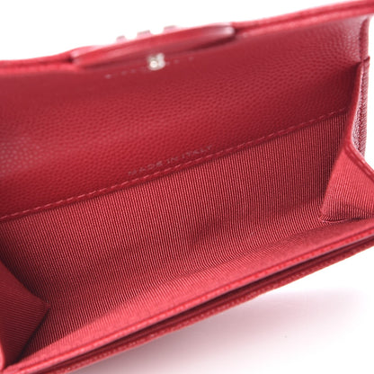 Chanel Caviar Quilted Flap Card Holder Pink 5 of 9