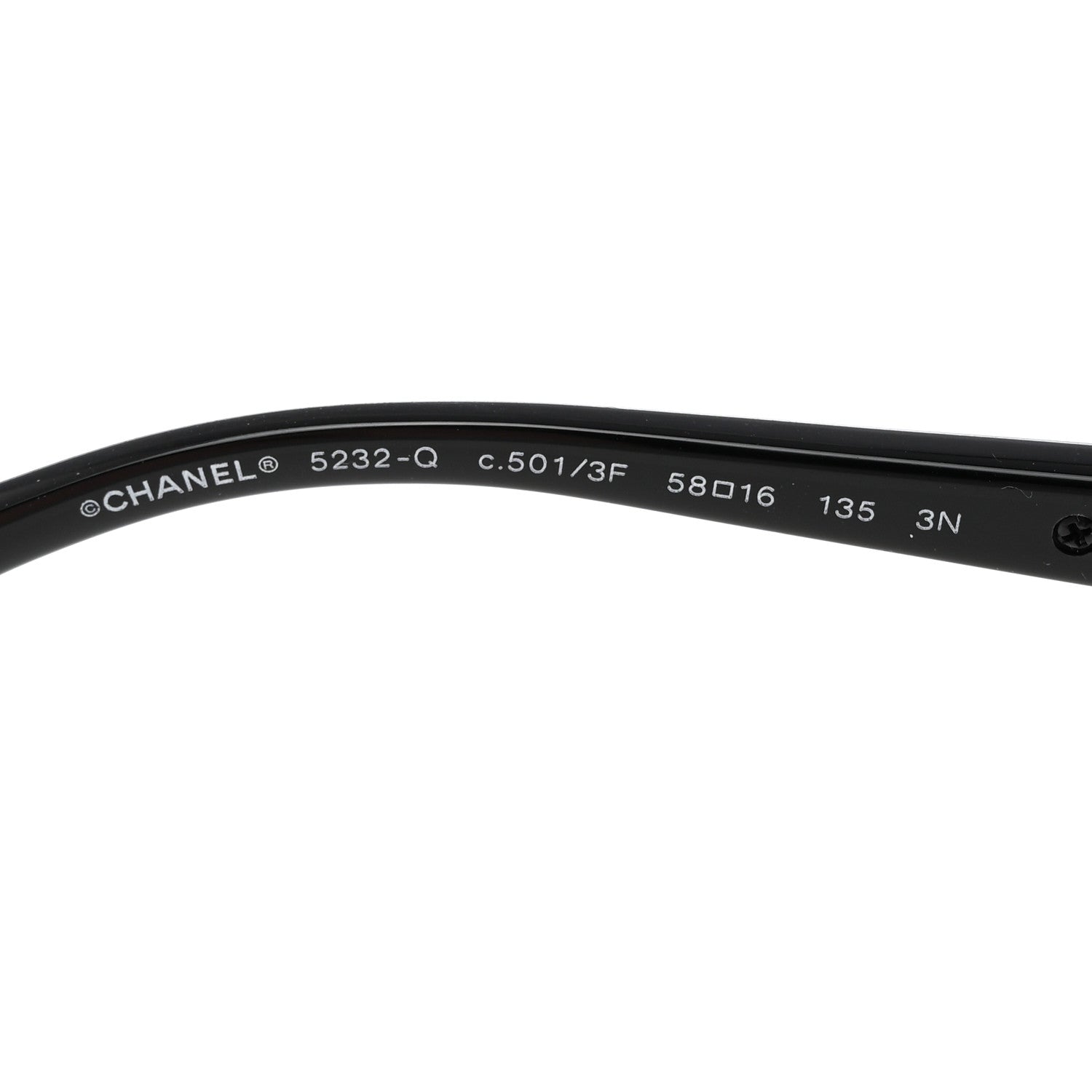 Chanel Acetate Quilted CC Sunglasses 5232-Q Black White 5 of 7