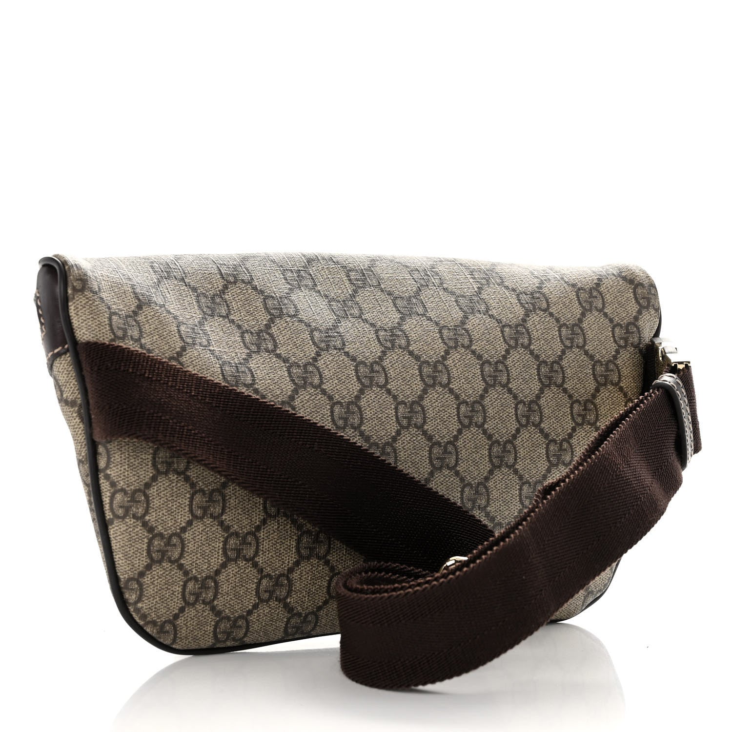 Gucci GG Supreme Monogram Belt Bag Dark Brown 3 of 13