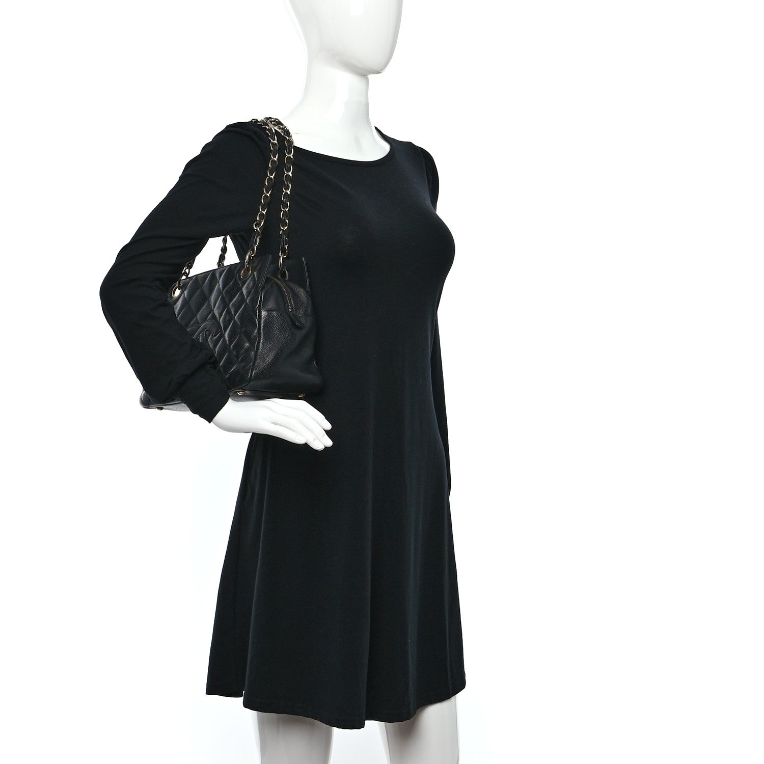 Chanel Caviar Quilted Petit Timeless Tote PTT Black 2 of 8