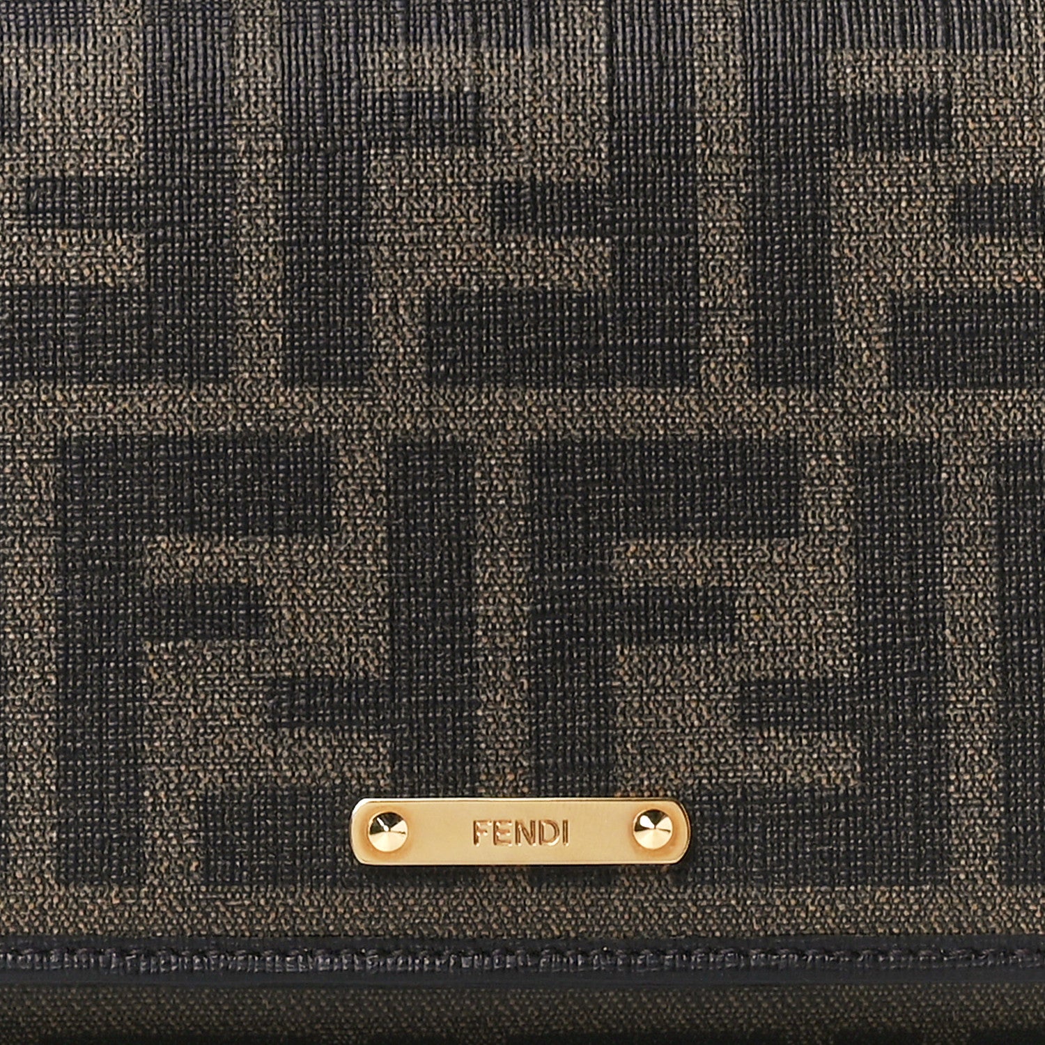 Fendi Zucca Spalmati Vitello Elite Continental Wallet Tobacco 8 of 11