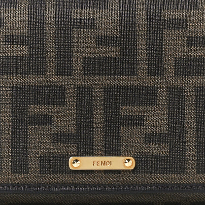 Fendi Zucca Spalmati Vitello Elite Continental Wallet Tobacco 8 of 11