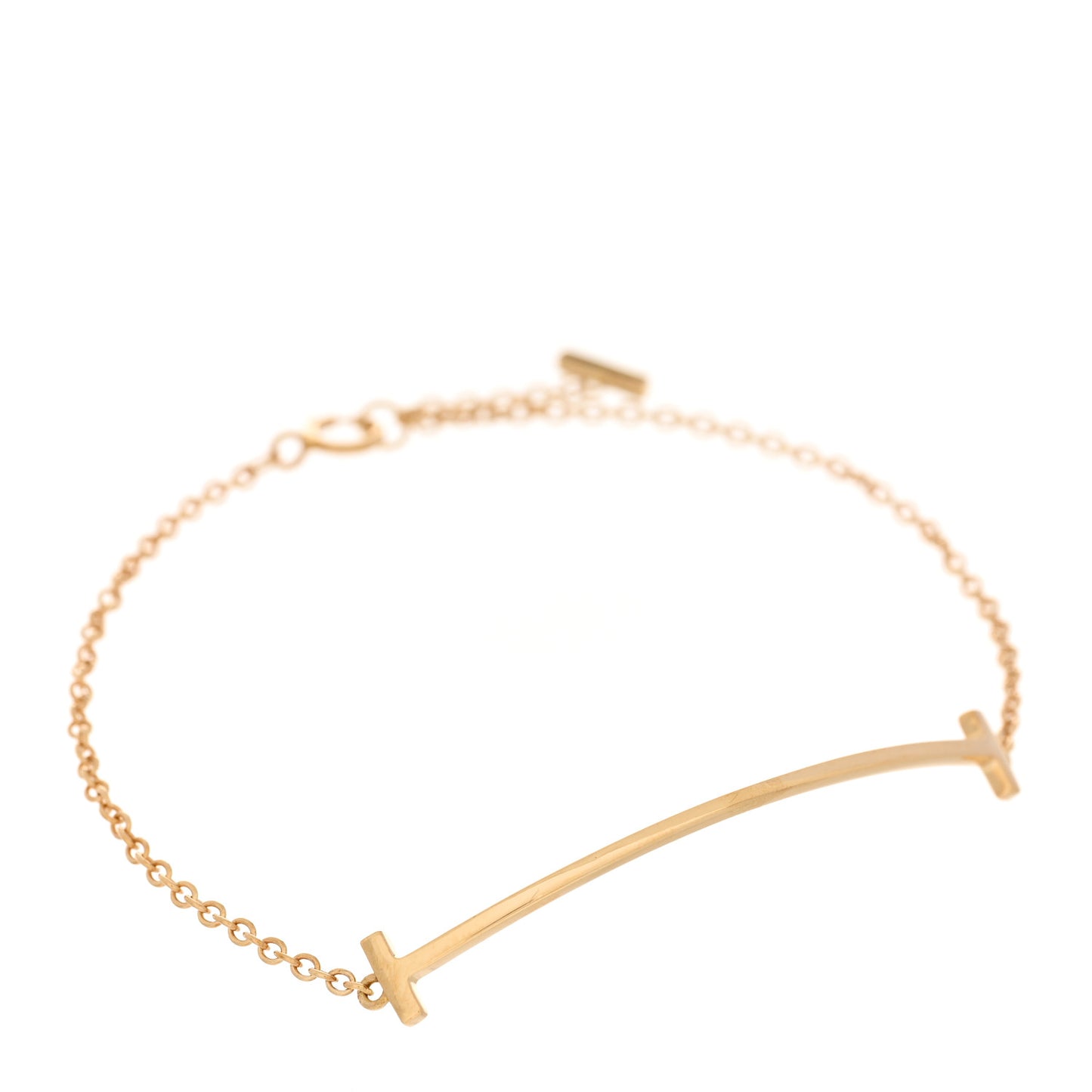 18K Yellow Gold T Smile Bracelet