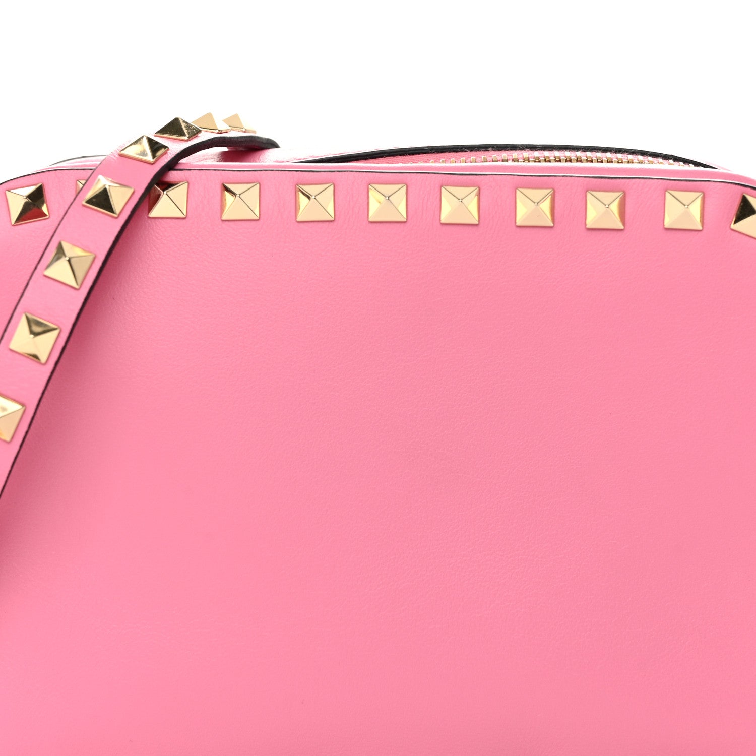 Valentino Garavani Calfskin Rockstud Camera Crossbody Bag Pink 8 of 10