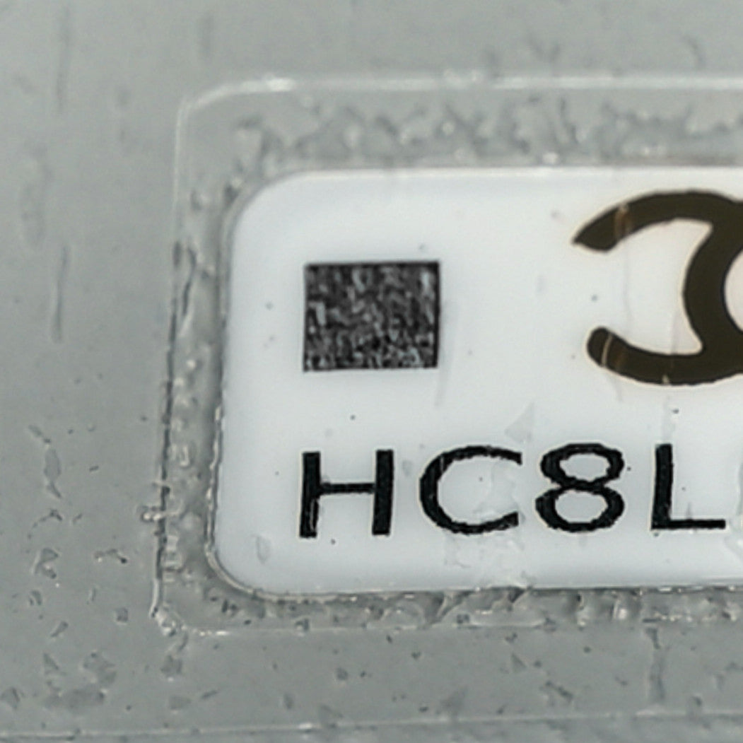 Chanel Lambskin Resin Quilted Vanity Case With Chain Grey 7 of 9