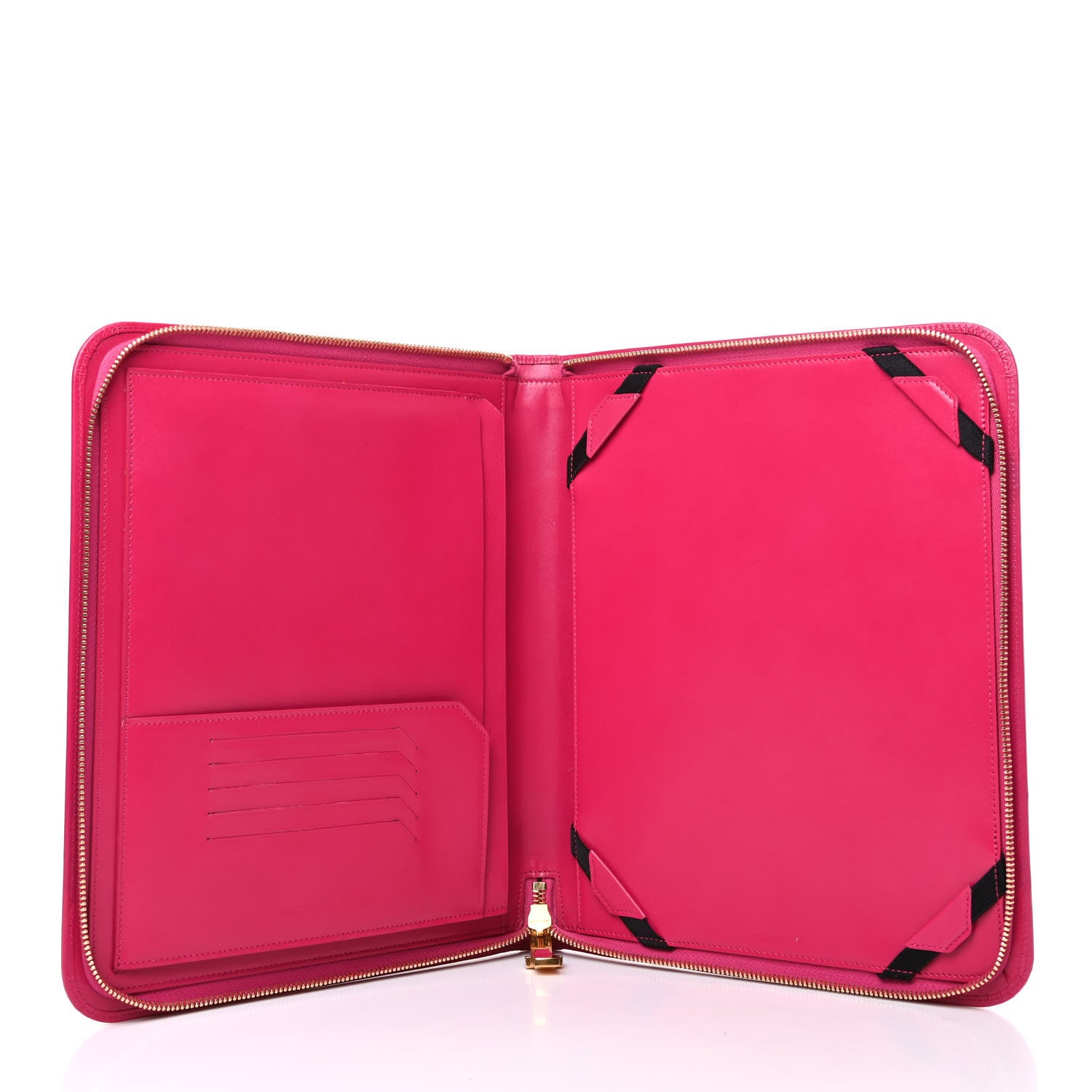 Saint Laurent Smooth Calfskin Tuc iPad Case Fushia 5 of 8