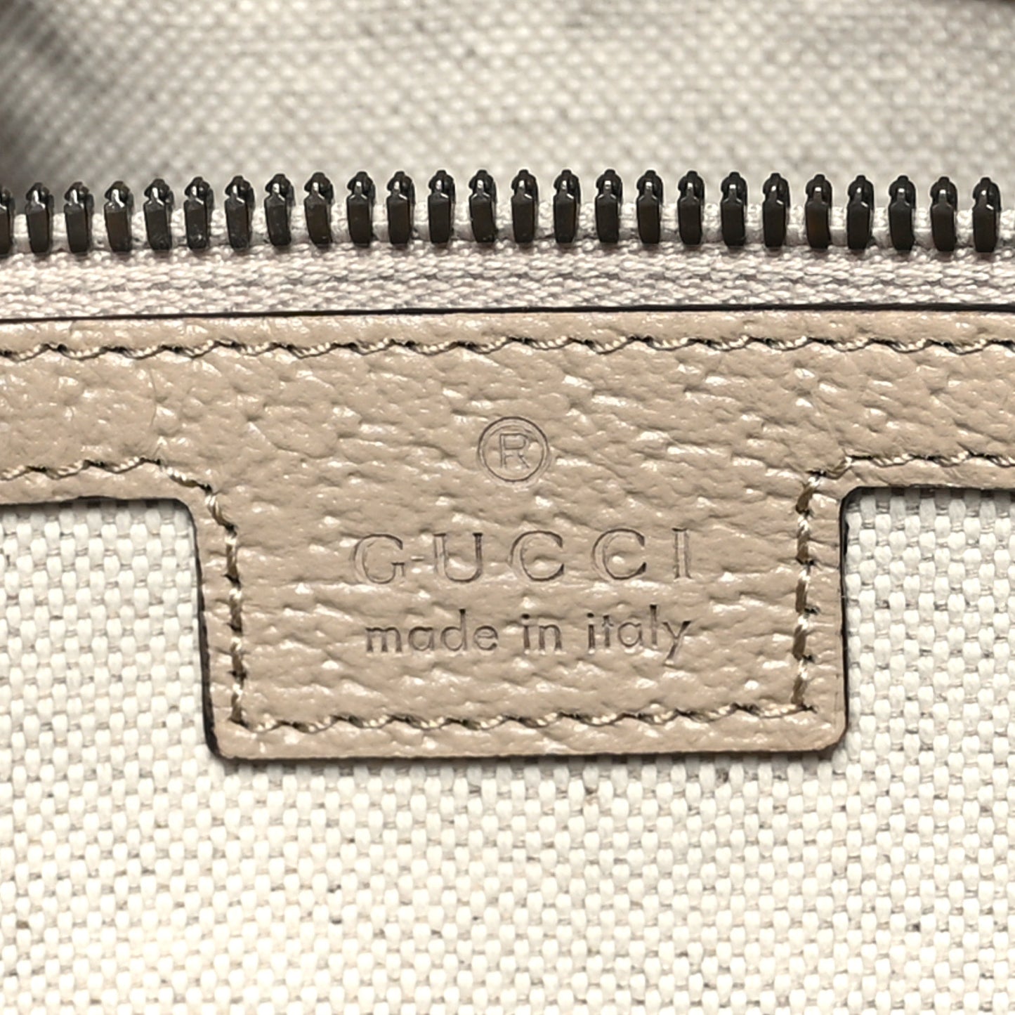 GG Supreme Monogram Textured Dollar Calfskin Web Medium Savoy Duffle Bag Beige Mystic White Oatmeal