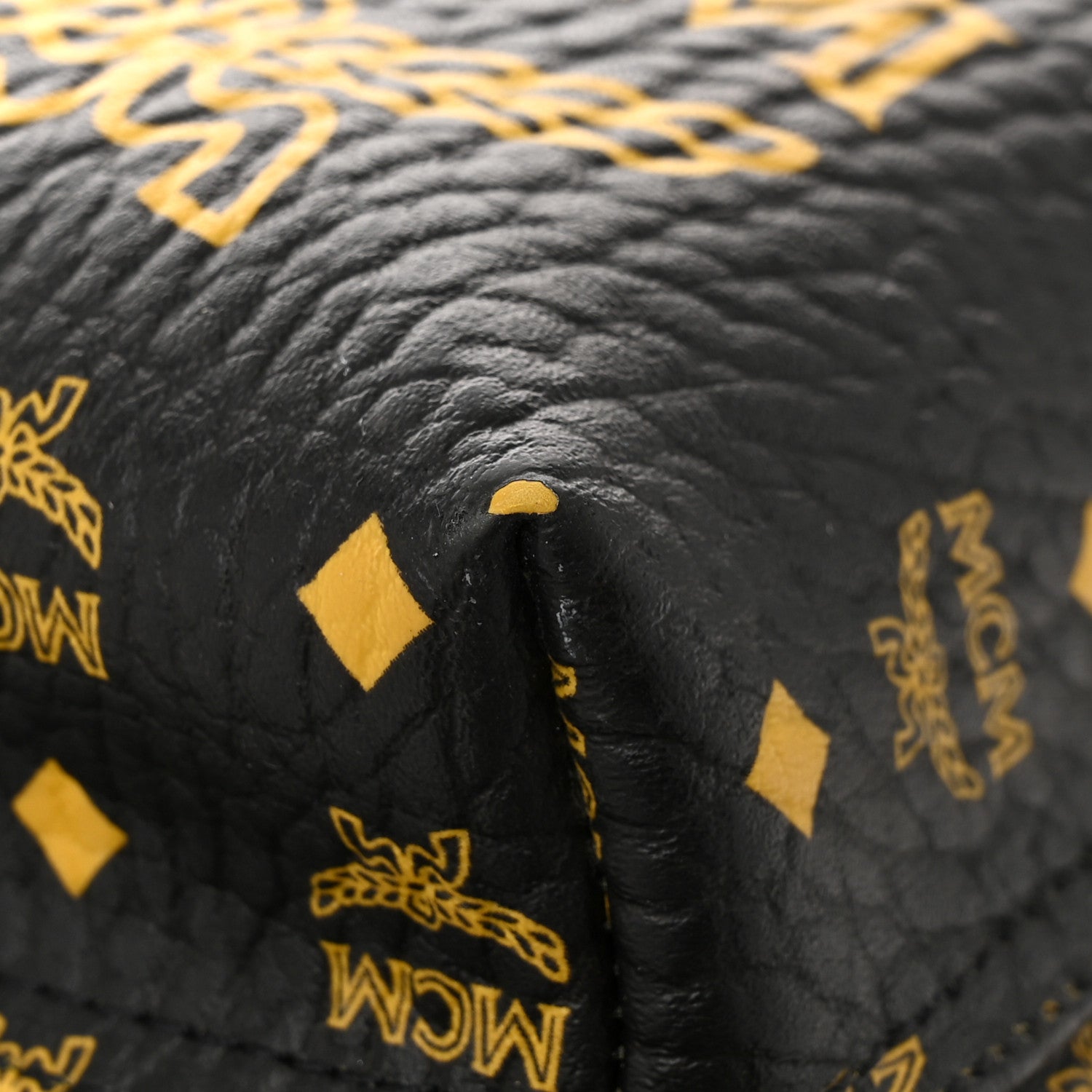 MCM Visetos Baroque Print Medium Stark Backpack Black Sahara