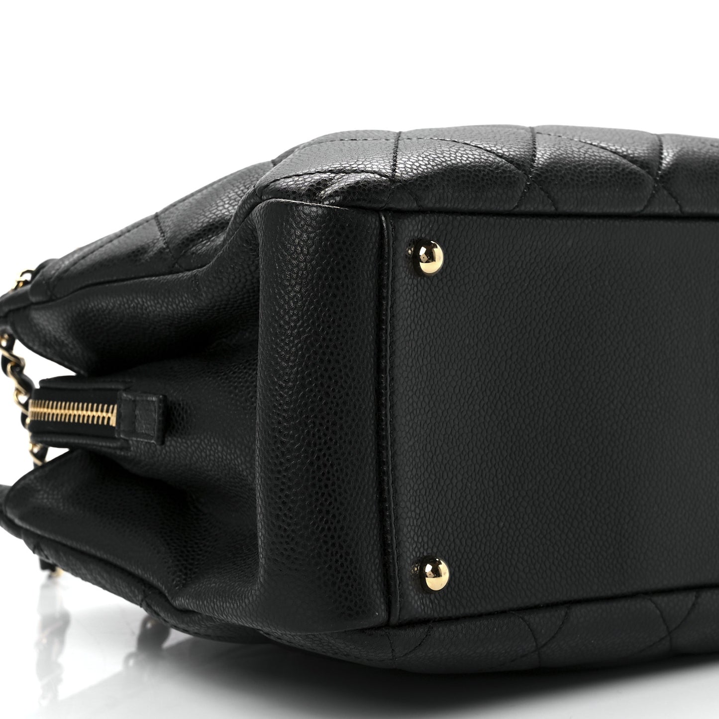 Caviar Quilted Timeless CC Soft Tote Black