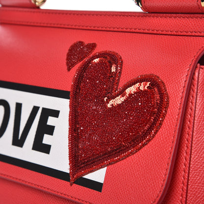 Dolce & Gabbana Dauphine Love Medium Miss Sicily Satchel Red 7 of 9