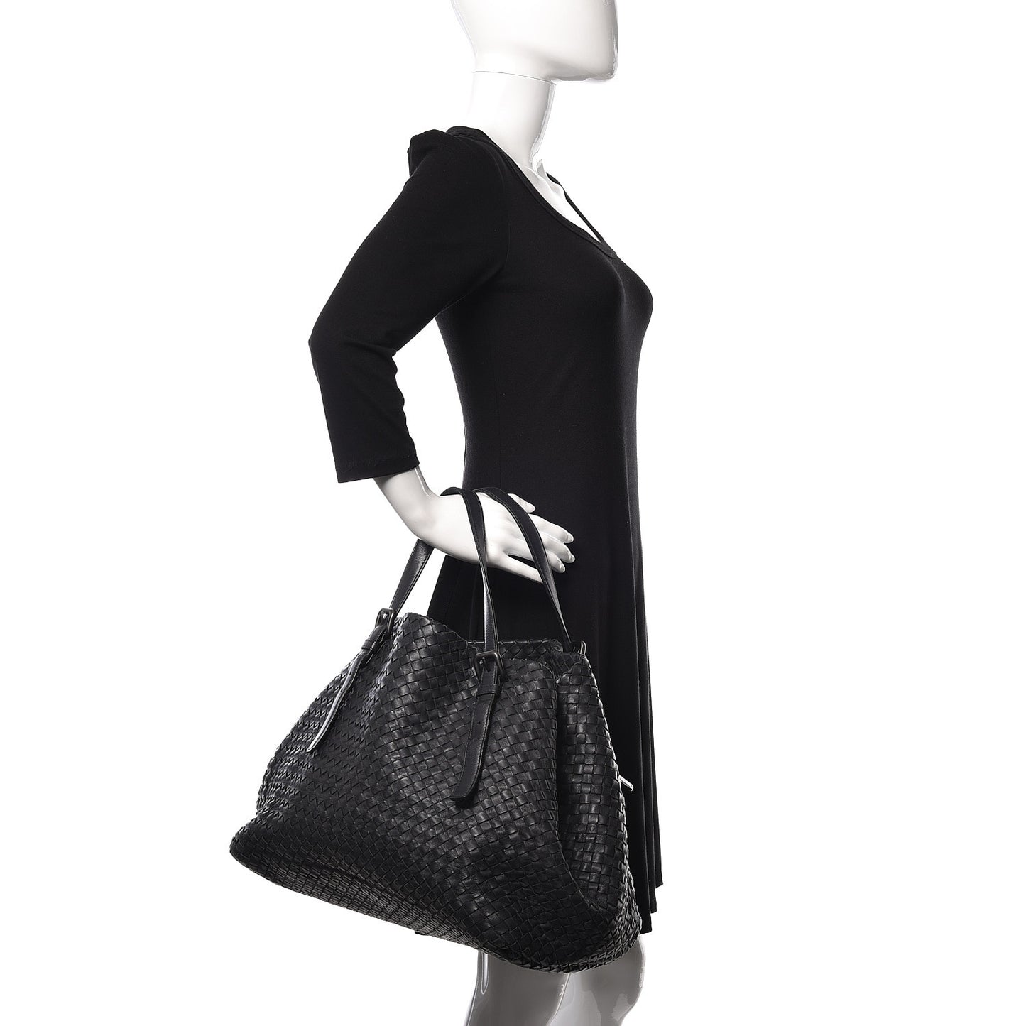 Nappa Intrecciato Large Seamless Tote Ferro