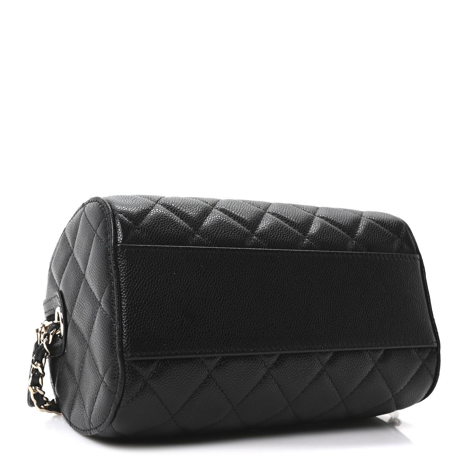 Chanel Caviar Quilted Barrel Purse With Chain  Black 4 of 11